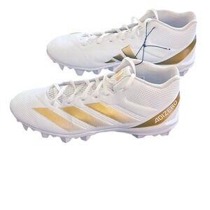 Adidas Adizero Electric Men's Sz.10 White Gold Football Cleats IE4381 NWOB